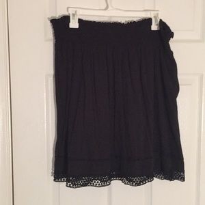 Black peasant skirt